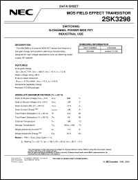 2SK3299-ZJ Datasheet