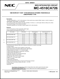 MC-4516CA726PF-A10 Datasheet