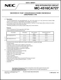 MC-4516CA727PF-A75 Datasheet