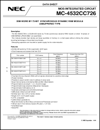 MC-4532CC726PF-A10 Datasheet