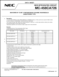 MC-458CA726LFA-A80 Datasheet