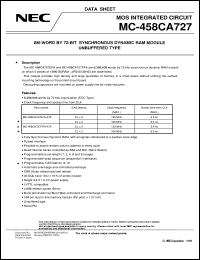 MC-458CA727LF-A75 Datasheet