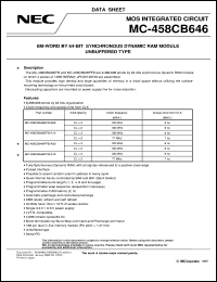MC-458CB646F-A10 Datasheet