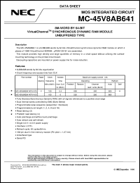 MC-45V8AB641EF-A10 Datasheet