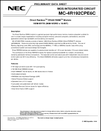 MC-4R192CPE6C-845 Datasheet