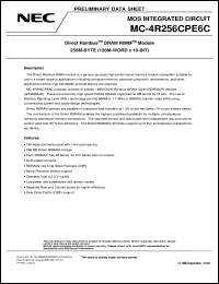 MC-4R256CPE6C-745 Datasheet