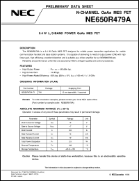 NE650R479A-T1 Datasheet