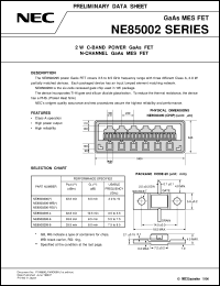 NE8500200 Datasheet