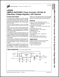 LM2599T-ADJ Datasheet