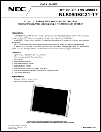 NL8060BC31-17 Datasheet