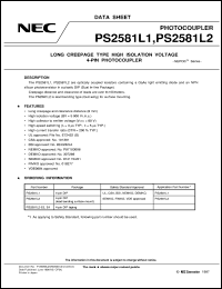 PS2581L2-E3 Datasheet
