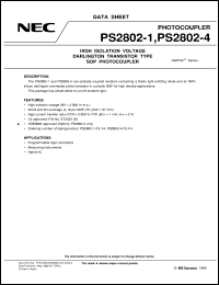 PS2802-4-F3 Datasheet
