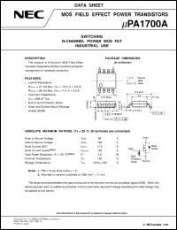 UPA1700AG-E2 Datasheet