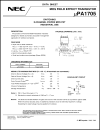 UPA1705G-E1 Datasheet