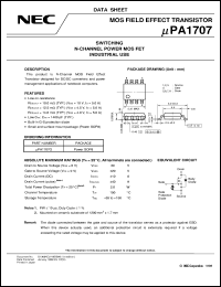 UPA1707G-E2 Datasheet