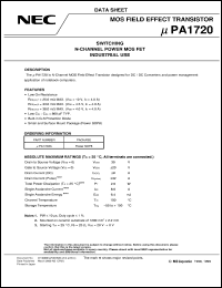 UPA1720G-E1 Datasheet