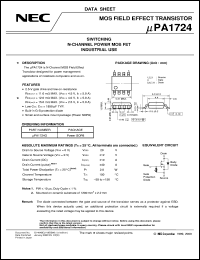 UPA1724G-E1 Datasheet
