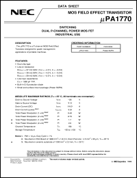 UPA1770G-E2 Datasheet