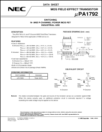 UPA1792G-E1 Datasheet