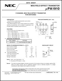 UPA1910TE-T2 Datasheet