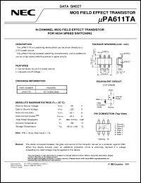 UPA611TA Datasheet