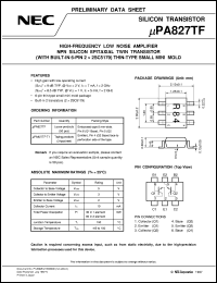 UPA827TF-T1 Datasheet