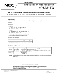 UPA831TF-T1 Datasheet