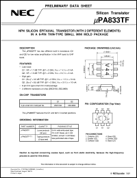 UPA833TF-T1 Datasheet