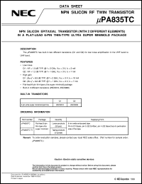 UPA835TF-T1 Datasheet