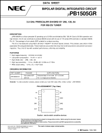 UPB1509GV Datasheet