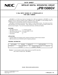 UPB1508GV-E1 Datasheet