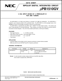 UPB1510GV-E1 Datasheet