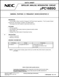 UPC1685G-E1 Datasheet