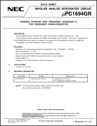 UPC1694GR-E1 Datasheet