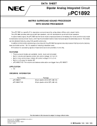 UPC1891ACY Datasheet