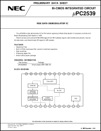 UPC2539GS Datasheet