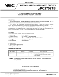 UPC2709TB-E3 Datasheet