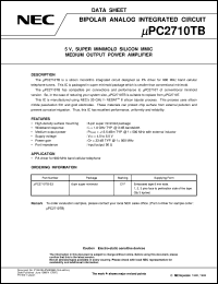 UPC2710T-E3 Datasheet
