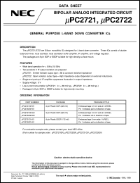 UPC2722GR-E2 Datasheet