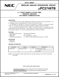 UPC2749T-E3 Datasheet