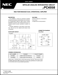 UPC4558C(MS) Datasheet