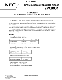 UPC8001GR-E2 Datasheet