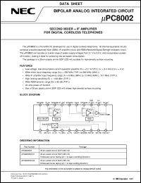 UPC8001GR Datasheet