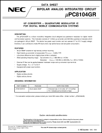 UPC8104GR-E1 Datasheet
