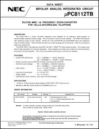 UPC8112T-E3 Datasheet