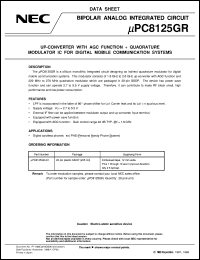 UPC8125GR-E1 Datasheet