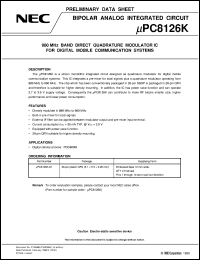 UPC8126GR-E1 Datasheet