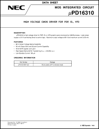 UPD16310GF-3L9 Datasheet