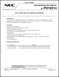 UPD16314GJ-002-8EU Datasheet