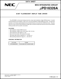 UPD16326AGB-3B4 Datasheet